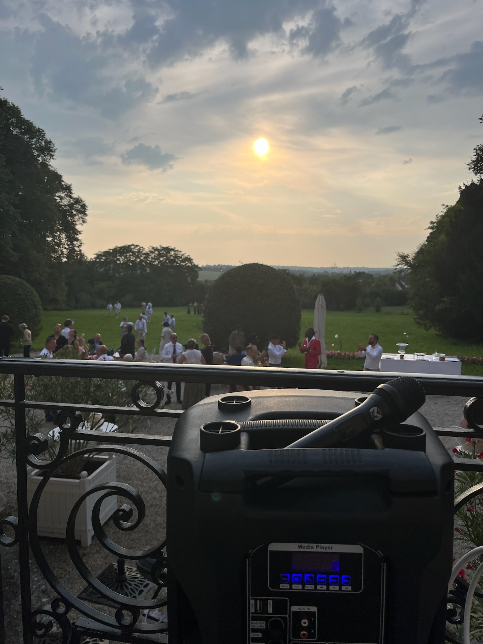 Vin d'honneur en extérieur